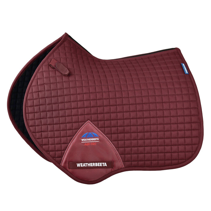 WeatherBeeta Prime Air - Tec Jump Shaped Equine Saddle Pad for English Riding - KOAGS - Burgundy - Large - 3