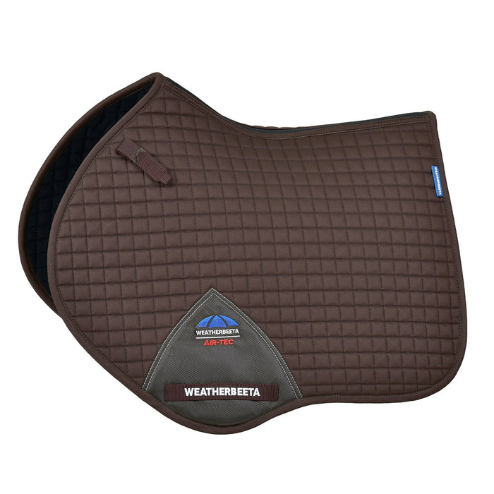 WeatherBeeta Prime Air - Tec Jump Shaped Equine Saddle Pad for English Riding - KOAGU - Chocolate - Large - 6