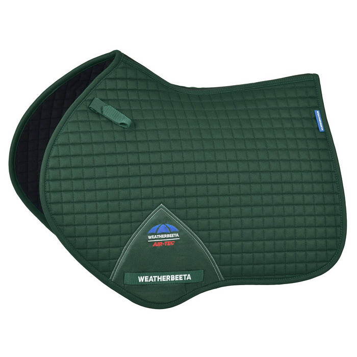 WeatherBeeta Prime Air - Tec Jump Shaped Equine Saddle Pad for English Riding - KOAGX - Forest Green - Large - 10