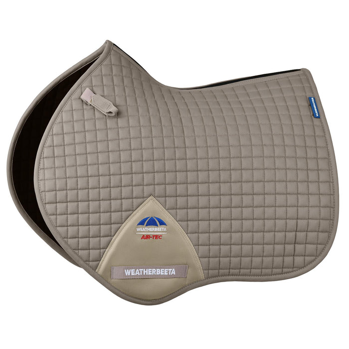 WeatherBeeta Prime Air - Tec Jump Shaped Equine Saddle Pad for English Riding - KOAH3 - Natural Clay - Large - 15