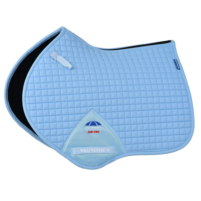 WeatherBeeta Prime Air - Tec Jump Shaped Equine Saddle Pad for English Riding - KOAH5 - Sky Blue - Large - 17