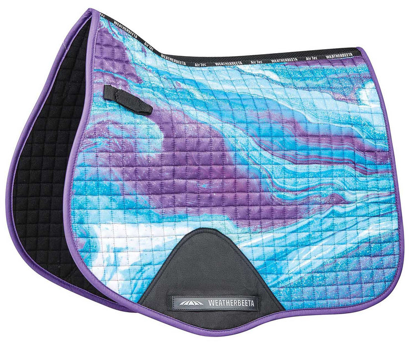 WeatherBeeta Prime Marble All Purpose Saddle Pad - KO1K4 - Purple Swirl - 4