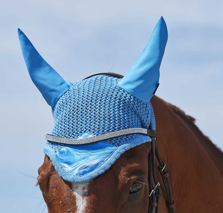 WeatherBeeta Prime Marble Ear Bonnet - Jeffers - Horse Supplies > Horse Tack > Saddle Pads & Blankets