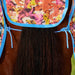 WeatherBeeta Saxon Combo Neck Mesh Horse Fly Sheet with Belly Wrap - KOBB9 - Technicolor Horse Print - 66" - 7