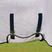 WeatherBeeta Saxon Combo Neck Mesh Horse Fly Sheet with Belly Wrap - KOBBG - White / Navy - 66" - 13