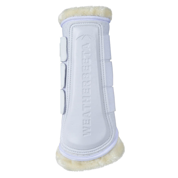 WeatherBeeta Tough - Tec Comfy Fleece Brushing Boots for Horses - KOAB2 - White/White - Small - 2 ct - 8