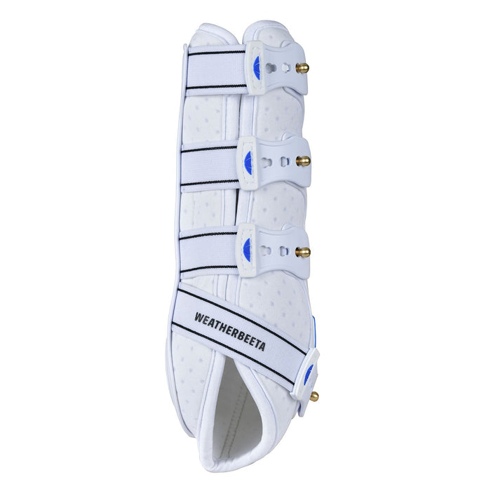 WeatherBeeta Tough - Tec Hard Shell Dressage Boots for Horses - KOACJ - White - Medium - 2 ct - 9
