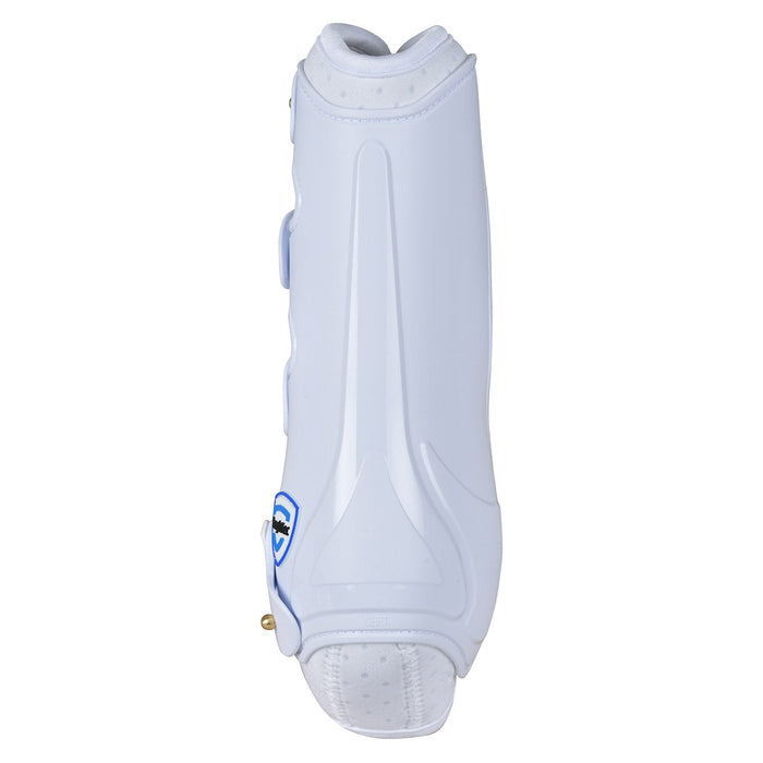 WeatherBeeta Tough - Tec Hard Shell Dressage Boots for Horses - KOACJ - White - Medium - 2 ct - 10