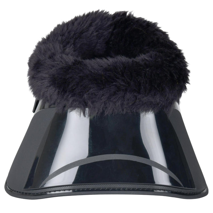 WeatherBeeta Tough - Tec Impact Fleece Trim Bell Boots for Horses - KOAEV - Black/Black - Medium - 2 ct - 3