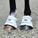 WeatherBeeta Tough - Tec Impact Fleece Trim Bell Boots for Horses - KOAEX - White/White - Medium - 2 ct - 9
