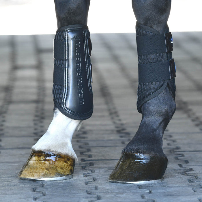 WeatherBeeta Tough - Tec Mesh Brushing Boots for Horses, 2 ct - KOAAR - Black/Black - Small - 2 ct - 4