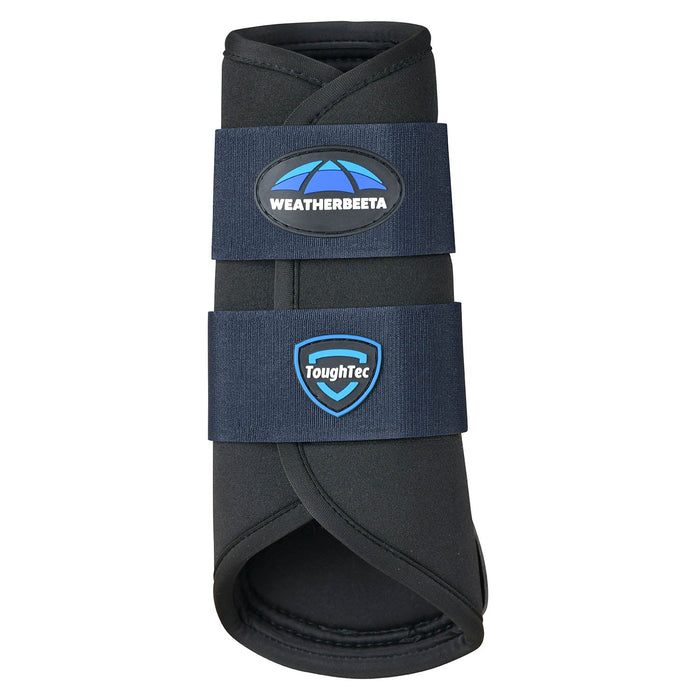 WeatherBeeta Tough - Tec Prime Brushing Boots for Horses, 2 ct - KOAAB - Black/Navy - Small - 2 ct - 12