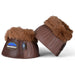 WeatherBeeta Tough - Tec Prime Fleece Trim Rubber Bell Boots for Horses - KOAE3 - Brown/Brown - Small - 2 ct - 11