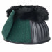 WeatherBeeta Tough - Tec Prime Fleece Trim Rubber Bell Boots for Horses - KOAEF - Black/Forest Green - Small - 2 ct - 31