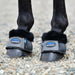WeatherBeeta Tough - Tec Prime Fleece Trim Rubber Bell Boots for Horses - KOAEM - Black/Grey - Small - 2 ct - 5