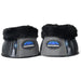 WeatherBeeta Tough - Tec Prime Fleece Trim Rubber Bell Boots for Horses - KOAEM - Black/Grey - Small - 2 ct - 1