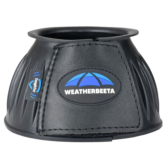 WeatherBeeta Tough - Tec Prime Rubber Bell Boots for Horses - KOAD8 - Black/Black - Small - 2 ct - 3
