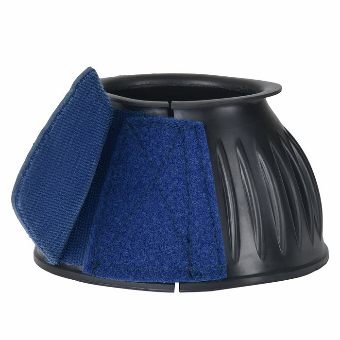 WeatherBeeta Tough - Tec Prime Rubber Bell Boots for Horses - KOADH - Black/Navy - Small - 2 ct - 17