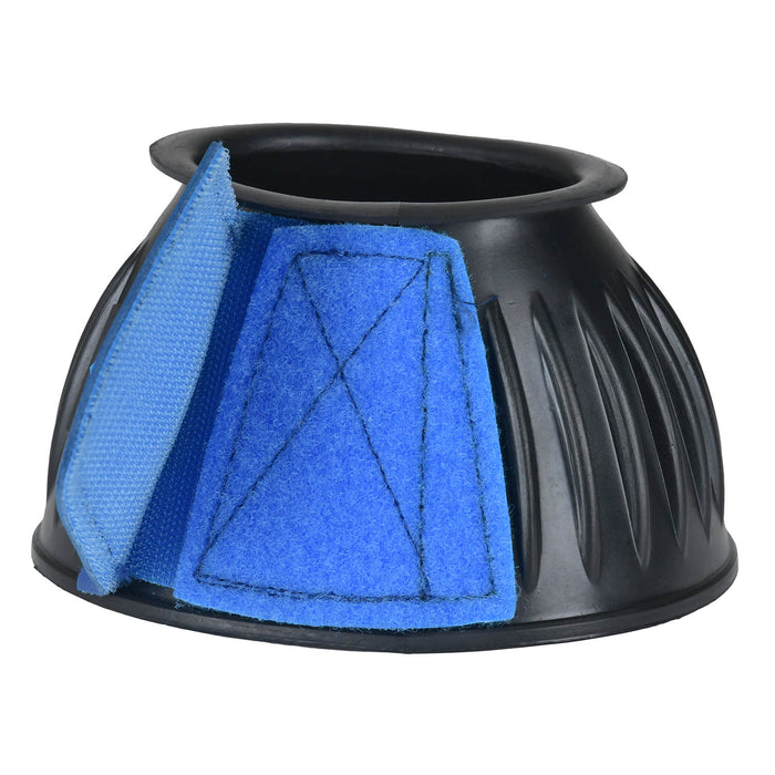 WeatherBeeta Tough - Tec Prime Rubber Bell Boots for Horses - KOADL - Black/Cobalt - Small - 2 ct - 22