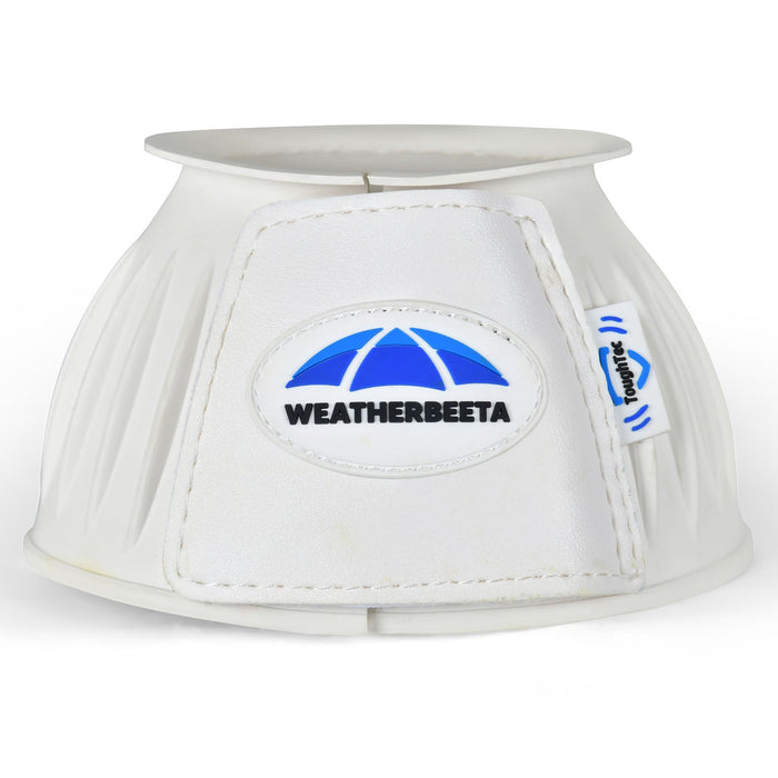 WeatherBeeta Tough - Tec Prime Rubber Bell Boots for Horses - KOADS - White/White - Small - 2 ct - 33