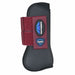 WeatherBeeta Tough - Tecc Prime Open Front Boots for Horses - KOAB9 - Black/Burgundy - Small - 2 ct - 7