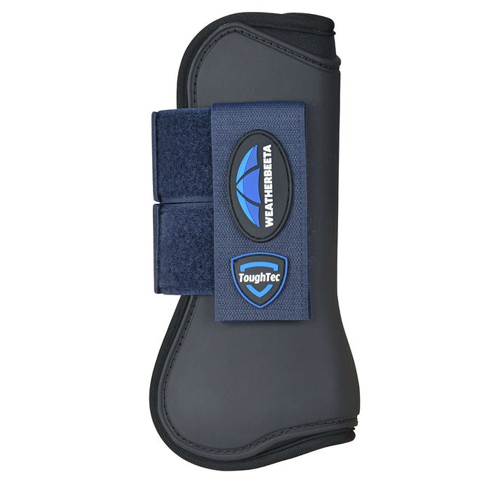 WeatherBeeta Tough - Tecc Prime Open Front Boots for Horses - KOABC - Black/Navy - Small - 2 ct - 11