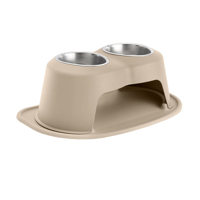 WeatherTech Double High Pet Feeding System, Stainless Steel - Jeffers - Animal & Pet Supplies > Pet Bowls, Feeders & Waterers