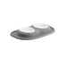 WeatherTech Double Low Pet Feeding System, Plastic Bowls - WTD32 - Dark Grey - 8 oz - 1