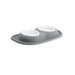 WeatherTech Double Low Pet Feeding System, Plastic Bowls - WTD35 - Dark Grey - 16 oz - 10