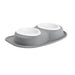 WeatherTech Double Low Pet Feeding System, Plastic Bowls - WTD3E - Dark Grey - 96 oz - 19