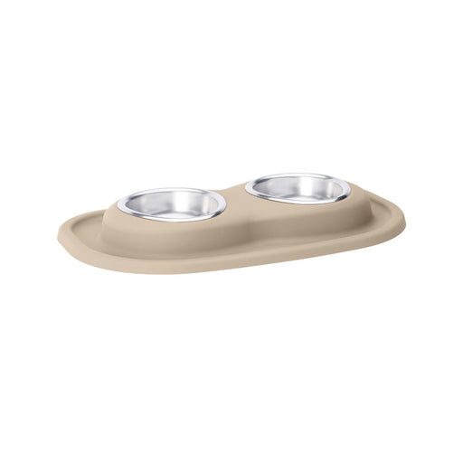 WeatherTech Double Low Pet Feeding System, Stainless Steel - Jeffers - Animal & Pet Supplies > Pet Bowls, Feeders & Waterers