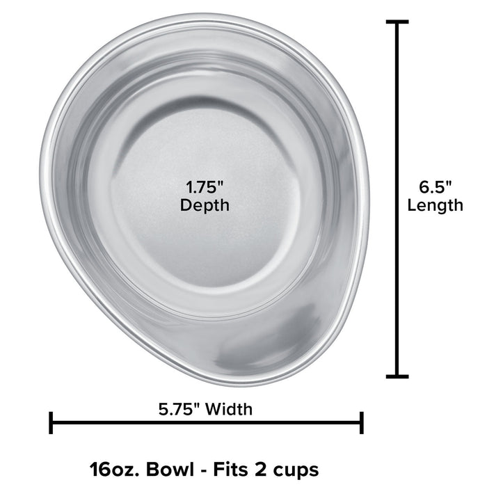 WeatherTech Pet Feeding System Extra Bowls, BPA - Free Plastic - WTD5U - 8 oz - Holds 1 Cup - White - 1 - 8