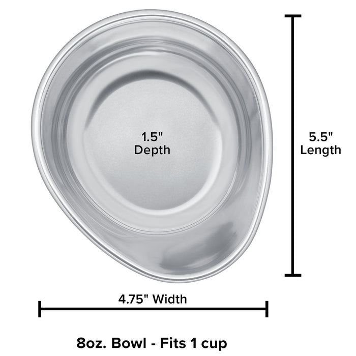 WeatherTech Pet Feeding System Extra Bowls, BPA - Free Plastic - WTD5U - 8 oz - Holds 1 Cup - White - 1 - 4