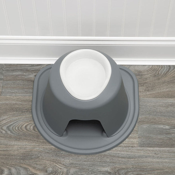WeatherTech Single High Pet Feeding System, Plastic Bowl - WTD3J - Dark Grey - 3" High, 32 oz - 5