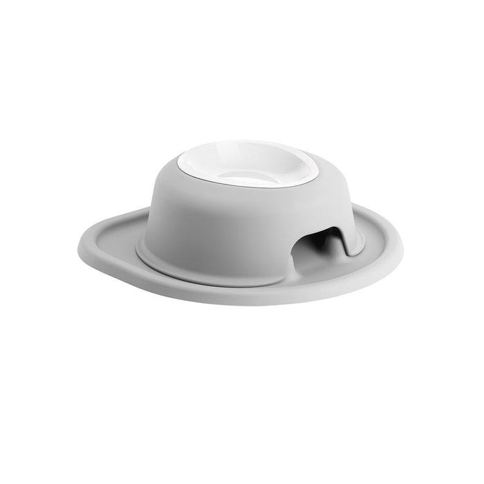 WeatherTech Single High Pet Feeding System, Plastic Bowl - WTD3K - Light Grey - 3" High, 32 oz - 9