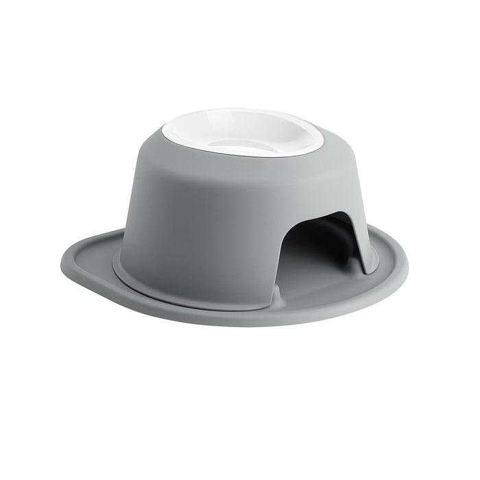WeatherTech Single High Pet Feeding System, Plastic Bowl - WTD3Q - Dark Grey - 6" High, 32 oz - 14