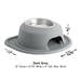 WeatherTech Single High Pet Feeding System, Stainless Steel - WTD4R - Tan - 3" High, 8 oz - 34