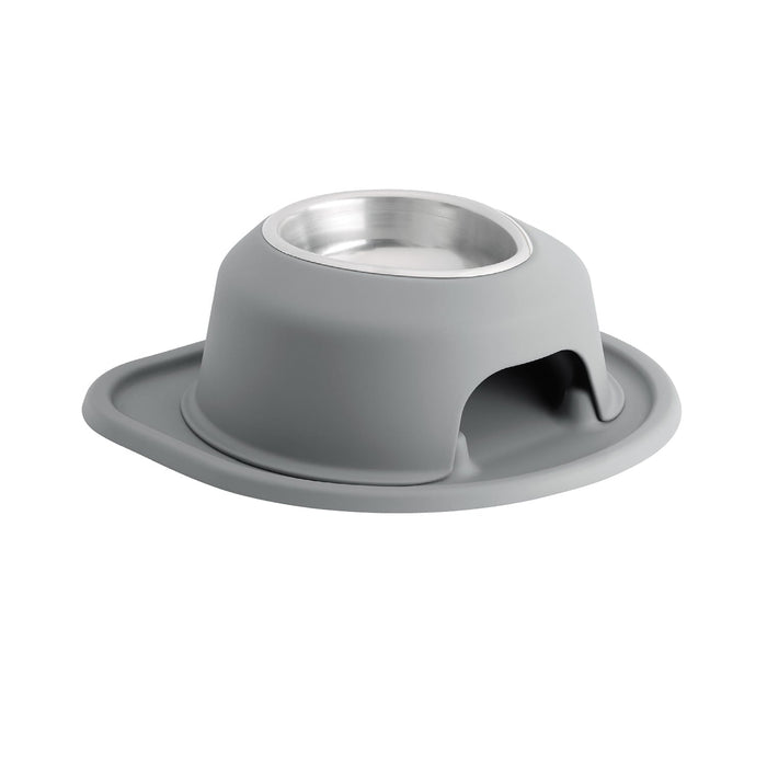 WeatherTech Single High Pet Feeding System, Stainless Steel - WTD4S - Dark Grey - 4" High, 16 oz - 35