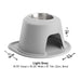 WeatherTech Single High Pet Feeding System, Stainless Steel - WTD4Y - Dark Grey - 8" High, 32 oz - 24
