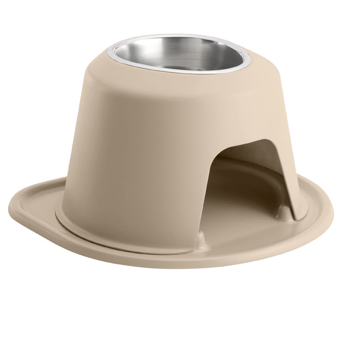 WeatherTech Single High Pet Feeding System, Stainless Steel - WTD51 - Tan - 8" High, 32 oz - 37