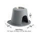 WeatherTech Single High Pet Feeding System, Stainless Steel - WTD51 - Tan - 8" High, 32 oz - 38