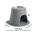 WeatherTech Single High Pet Feeding System, Stainless Steel - WTD57 - Tan - 12" High, 64 oz - 28