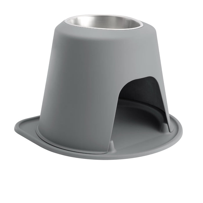 WeatherTech Single High Pet Feeding System, Stainless Steel - WTD58 - Dark Grey - 14" High, 96 oz - 29