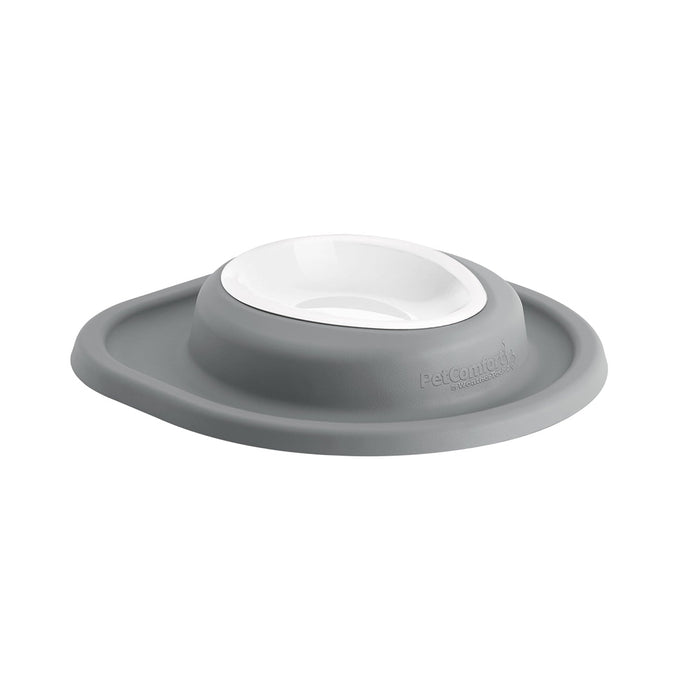 WeatherTech Single Low Pet Feeding System, Plastic Bowl - WTD47 - Dark Grey - 8 oz - 1