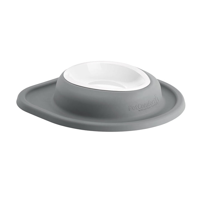 WeatherTech Single Low Pet Feeding System, Plastic Bowl - WTD4A - Dark Grey - 16 oz - 6
