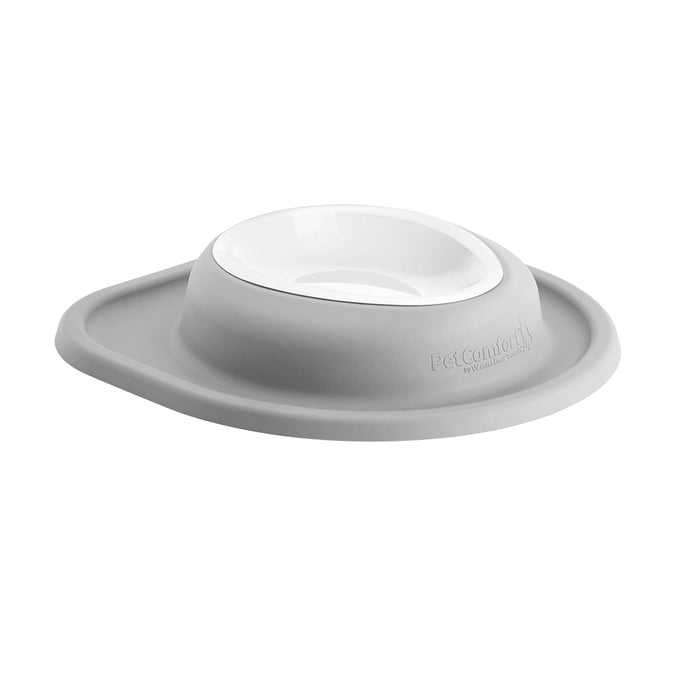 WeatherTech Single Low Pet Feeding System, Plastic Bowl - WTD4B - Light Grey - 16 oz - 7