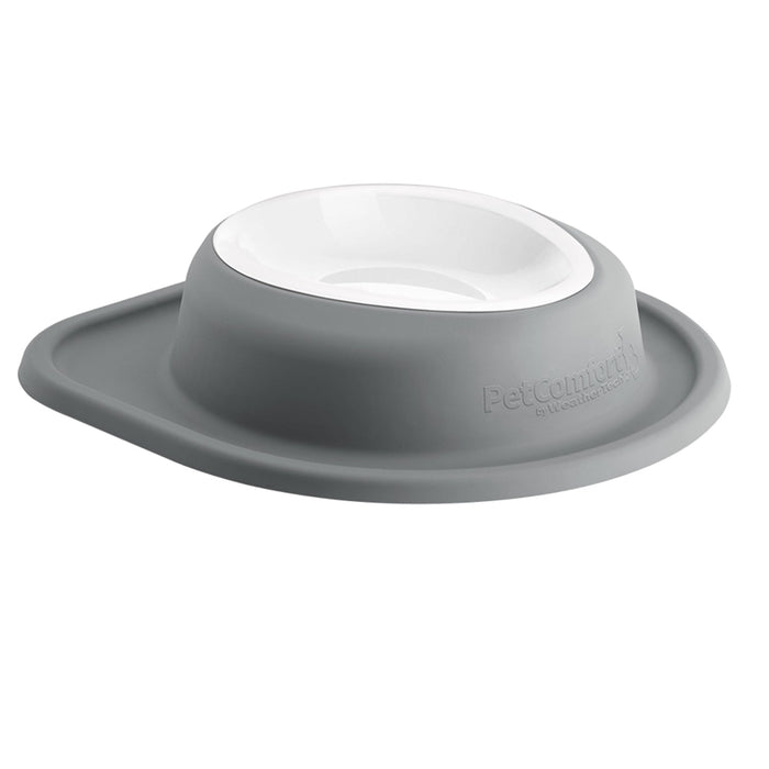 WeatherTech Single Low Pet Feeding System, Plastic Bowl - WTD4D - Dark Grey - 32 oz - 9