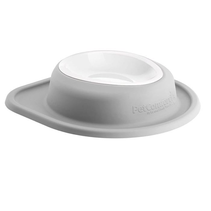 WeatherTech Single Low Pet Feeding System, Plastic Bowl - WTD4E - Light Grey - 32 oz - 10