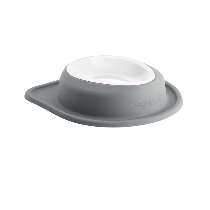 WeatherTech Single Low Pet Feeding System, Plastic Bowl - WTD4G - Dark Grey - 64 oz - 12