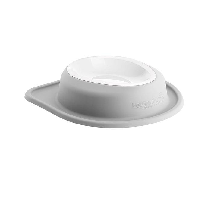 WeatherTech Single Low Pet Feeding System, Plastic Bowl - WTD4H - Light Grey - 64 oz - 13